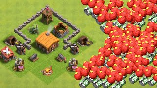 Snake Barrel vs Every Townhall | clash of clans