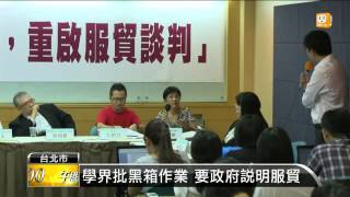 【2013.07.30】立院審服貿協議 外界籲開公聽會 -udn tv