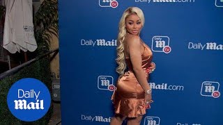 Bronzed goddess! Blac Chyna arrives at DailyMail.com and DailyMailTV summer party