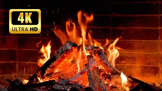 🔥 Fireplace 4K UHD! Fireplace with Crackling Fire Sounds. Fireplace Ambience. Fire Background #03