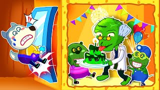 Oh No! Zombies Are Having A Birthday Party!? | New Wolfoo Kids Stories 2D Animation | Wolfoo TV