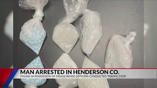Man arrested after suspected fentanyl, meth found during Henderson County traffic stop