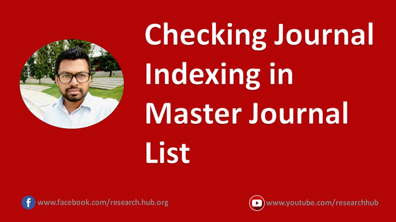 Checking Journal Indexing In Web Of Science Master Journal List - YouTube