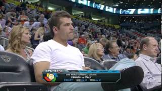 Joey Votto Spotted Courtside at Raptors vs. Suns Game - 03/06/2013