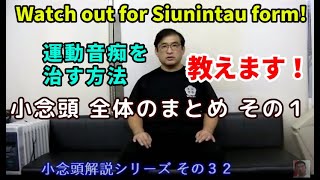 小念頭解説シリーズ その32 Watch out for Siunintau form!  小念頭 全体のまとめ その１