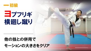 【4分で解説】テコンドーの横廻し蹴り(裏廻し蹴り)