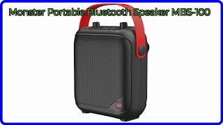 REVIEW (2025): Monster Portable Bluetooth Speaker MBS-100. ESSENTIAL details.