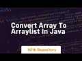 convert array to arraylist in java