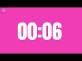 20 seconds countdown timer in pink background