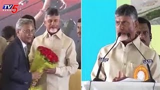 AP CM Chandrababu Speech @ Ongole Jnanabheri Sabha | TV5 News