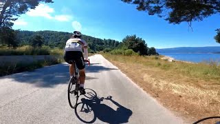 Riding road bicycle from Peshtera to Batak reservoir in Bulgaria. #Пещера #язовирБатак #велосипед