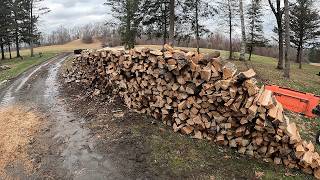 Firewood Splitting Timelapse: From Log to Stack in Minutes!