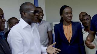 Visite de Patrice Talon à Blue Skies à Allada