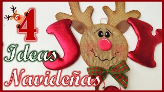 4 MANUALIDADES PARA VENDER EN NAVIDAD / Ideas navideñas con reciclaje / Crafts to sell at Christmas