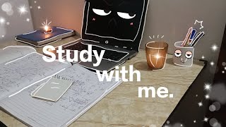 2 - HOUR STUDY WITH ME📚  | no music | Fire crackling sound🔥 | Pomodoro 50-10