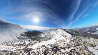 仙人岳から眺める浅間山　2024年12月