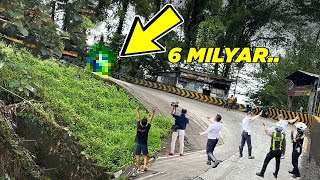 Truck Loaded with Special Heavy Equipment Passing Extreme Roads