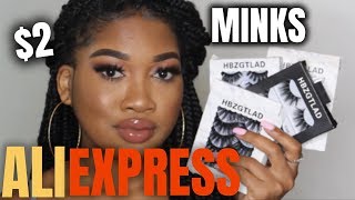 ALIEXPRESS EYELASH TRY ON HAUL| THE BEST MINK EYELASHES FOR CHEAP!!!