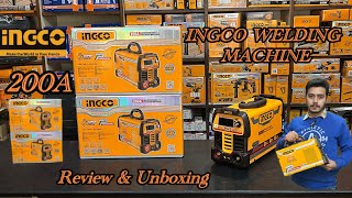 INGCO WELDING MACHINE | 200A INVERTER MMA WELDING MACHINE | INDUSTRIAL | REVIEW \u0026 UNBOXING