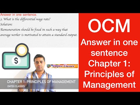 What is the meaning of principle answer in one sentence?