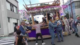 2024 飯津佐和乃神社祭典 初日 福岡子供屋台 大通りUターン！