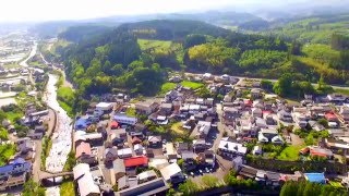 熊本地震後の長湯温泉ドローン空撮 Drone Aerial after the Kumamoto earthquake has occurred