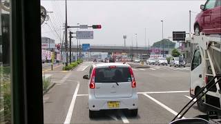 大分バス42179　県庁正門前･大分駅前⇔元町⇔大南団地北(往復)　前面展望動画