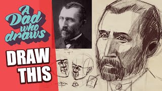 Learn to Draw Vincent van Gogh: Step-by-Step Portrait Tutorial!