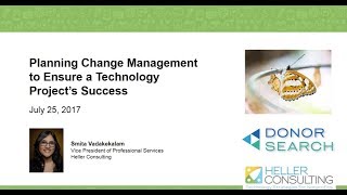 Flash Class: Managing Change for Success - Heller and DonorSearch