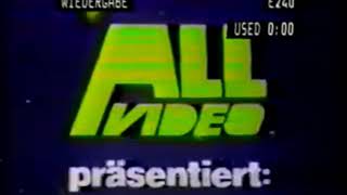 VHS Companies from the 80’s #521 ALL VIDEO