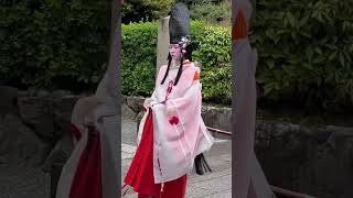 Japan Traditional wear during Heian period #shorts #shortsfeed #japan #kyoto #vlog