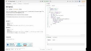 🔥 Square Root Without Math.sqrt in JavaScript | Binary Search Explained Simply! | LeetCode