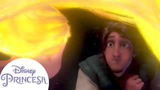 Fuga Brilhante de Rapunzel com Flynn | Enrolados | Disney Princesa