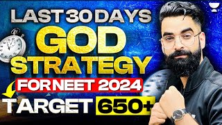 Get 650+ Last 30 Days GOD Strategy for NEET 2024🔥 #neet2024 #wassimbhat #unacademyneetenglish