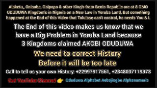 Who's the first Son of Oduduwa? Tani Akọbi Oduduwa? Does this video give us the answers? Yes or No?