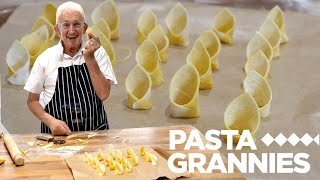 84yr old Luigi shares his vegan pasta with caponata ! | Pasta Grannies