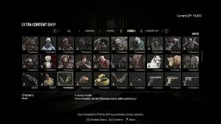 Buying ALL THE ITEMS IN THE RESIDENT EVIL 4 REMAKE EXTRA CONTENT SHOP! I got 101 101 challenges and