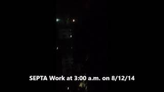 SEPTA Work in Conshohocken 081214