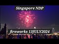 Singapore NDP Fireworks 13Jul2024