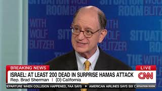 Sherman on CNN with Wolf Blitzer re Attack on Israel