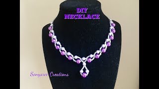 Elegant Wedding Necklace ....Super Easy Tutorial 👍🏻