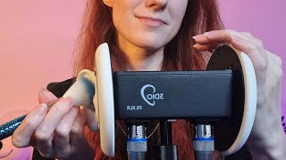 ASMR Ear massage + Brush (no talking - 3Dio) 👂