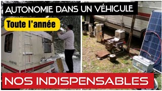 Autonomie nomade nos indispensables #nomades #vanlife #essentiels #indispensables