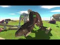 t rex evolved vs indominus rex growing animal revolt battle simulator