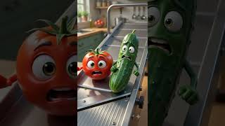 THEY ALMOST GOT SLICED! 😱🍅🥒