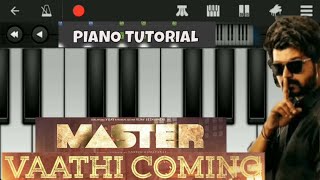 Vaathi coming song keyboard tutorial | piano cover | master |