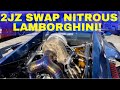 2JZ Swapped LAMBORGHINI GALLARDO with Single Turbo + NITROUS! NO SH!T