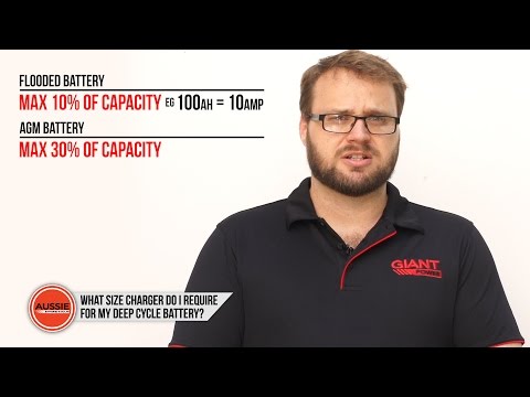 Q&A: What size charger do I need for my deep cycle battery? Q&A: What size charger do I need for my deep cycle battery?