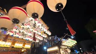 三嶋大祭り2024.8月15日初日三嶋大祭りのフィナーレの6年に1度回って来る当番町.今年の三嶋大祭り2024の当番町.大宮町1丁目.大宮町2丁目.大宮町3丁目.加茂川町4町内＋日の出町据え置き山車