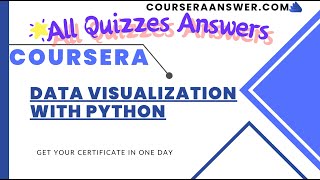 IBM Data Science: Data Visualization with Python ALL QUIZ ANSWERS